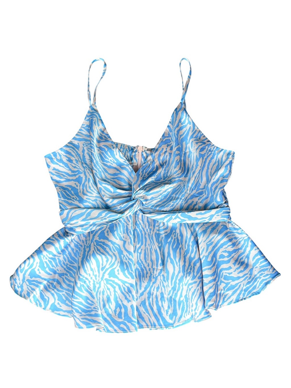 Style Rack Silky Peplum Style Tank Top - Picture 2 of 6